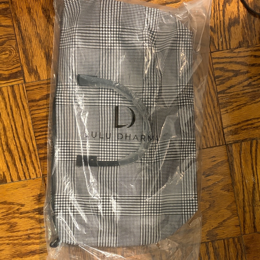 Black and White Plaid Tote Bag